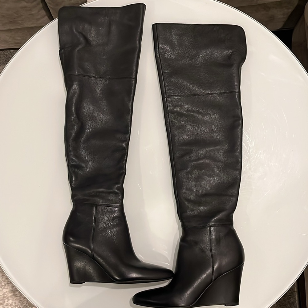 Via Spiga Kennedy Over the Knee Wedge Boots